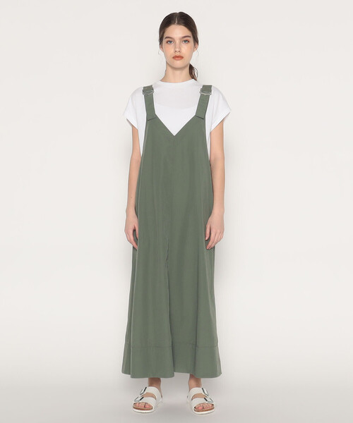 DANTON（ダントン）の「WOMEN'S N/C TUSSER V-NECK OVERALLS