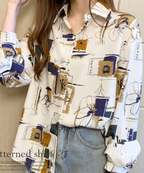 Miniministore(ミニミニストア)の「とろみ ブラウスシャツ ゆったり 長袖(シャツ/ブラウス・レディース・ホワイト/ブラック・M/XL/L)」の4枚目の写真