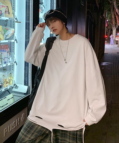 Z. VARGAS ダメージ加工 ロングスリーブTシャツ Z. VARGAS ダメージ加工 ロングスリーブTシャツ - メルカリ
