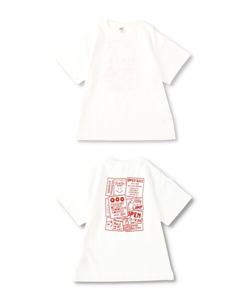 DRC branshes(ディーアールシーブランシェス)の「【WEB限定/DRC/お肌に嬉しい綿100%】アソートグラフィック半袖BIGTシャツ(Tシャツ/カットソー・キッズ・オフホワイト/その他4/チャコールグレー/ブルー/エメラルド/ブルーグレー/ブラック/オレンジ/その他5/その他3/その他1/その他2/ブラウン/ライム/グリーン/レッド・130/150/160/110/120/100/140/90)」の2枚目の写真