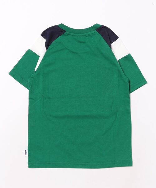 FILA(フィラ)の「FILA/フィラ エンボス加工半袖Tシャツ(Tシャツ/カットソー・キッズ・杢グレー/グリーン・130/140/150/160)」の3枚目の写真