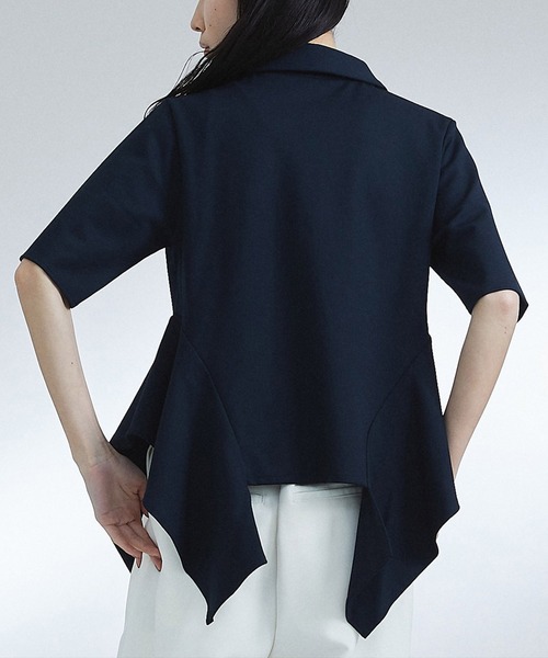 UNITED TOKYO（ユナイテッドトウキョウ）の「フレアカットトップス（Tシャツ/カットソー・レディース・ネイビー/アイボリー・FREE）」の14枚目の写真