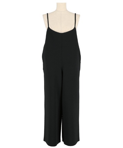 coca（coca）（コカ）の「ジャカードエンボスサロペット（サロペット/オーバーオール・レディース・ブラック/アイボリー・L/M）」の16枚目の写真