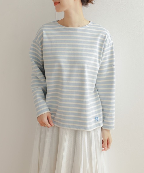 ORCIVAL（オーシバル）の「ORCIVAL　CREW NECK LONG-SLEEVE（Tシャツ/カットソー・レディース・ホワイト系その他/オレンジ系その他/グレー系その他・1）」の3枚目の写真