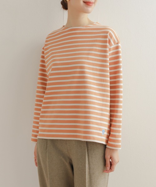 ORCIVAL（オーシバル）の「ORCIVAL　CREW NECK LONG-SLEEVE（Tシャツ/カットソー・レディース・ホワイト系その他/オレンジ系その他/グレー系その他・1）」の6枚目の写真