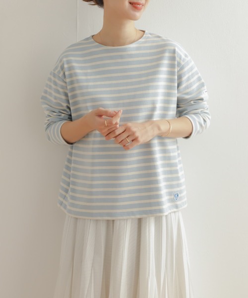 ORCIVAL（オーシバル）の「ORCIVAL　CREW NECK LONG-SLEEVE（Tシャツ/カットソー・レディース・ホワイト系その他/オレンジ系その他/グレー系その他・1）」の10枚目の写真