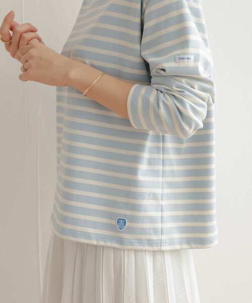 ORCIVAL（オーシバル）の「ORCIVAL　CREW NECK LONG-SLEEVE（Tシャツ/カットソー・レディース・ホワイト系その他/オレンジ系その他/グレー系その他・1）」の12枚目の写真