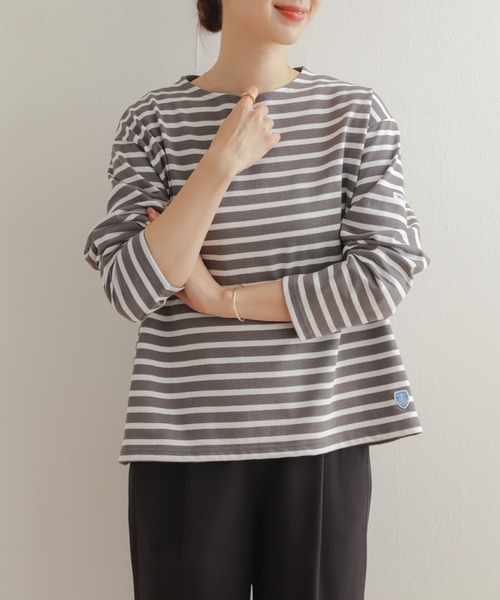 ORCIVAL（オーシバル）の「ORCIVAL　CREW NECK LONG-SLEEVE（Tシャツ/カットソー・レディース・ホワイト系その他/オレンジ系その他/グレー系その他・1）」の16枚目の写真