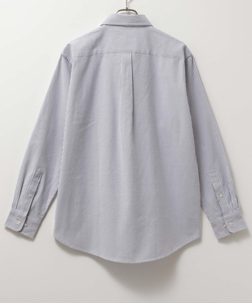 NAVY(ネイビー)の「NAVY オックスフォードベーシックシャツ(シャツ/ブラウス・メンズ・ホワイト×グレー/ホワイト×ブルー/ホワイト/グレー/サックスブルー・S/M/L/XL)」の11枚目の写真