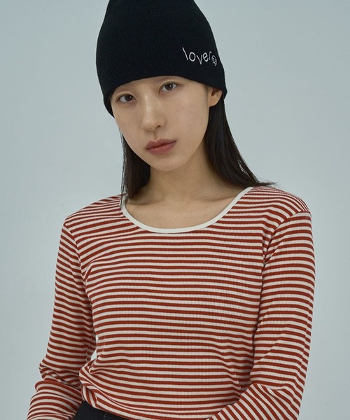 3.3 Field Trip (3.3フィールドトリップ)の「【UNISEX】3.3 Field Trip/LOVER ロゴビーニー 2115528(ニットキャップ/ビーニー・レディース・ブラック/ピンク/ブルー・FREE)」の12枚目の写真