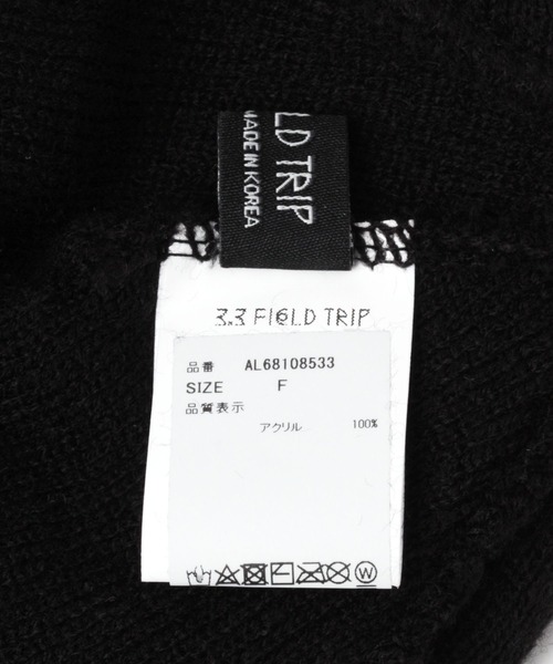 3.3 Field Trip (3.3フィールドトリップ)の「【UNISEX】3.3 Field Trip/LOVER ロゴビーニー 2115528(ニットキャップ/ビーニー・レディース・ブラック/ピンク/ブルー・FREE)」の16枚目の写真