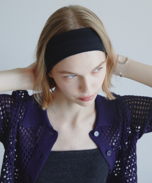 Aunt Marie's(アントマリーズ)の「ベーシックヘアターバン(ヘアバンド・レディース・ブラック/アイボリー/ネイビー/グレー・FREE)」の3枚目の写真