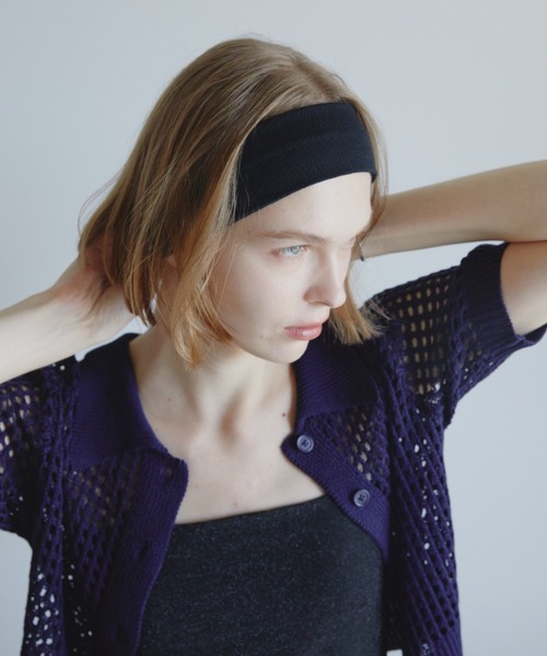 Aunt Marie's(アントマリーズ)の「ベーシックヘアターバン(ヘアバンド・レディース・ブラック/アイボリー/ネイビー/グレー・FREE)」の13枚目の写真