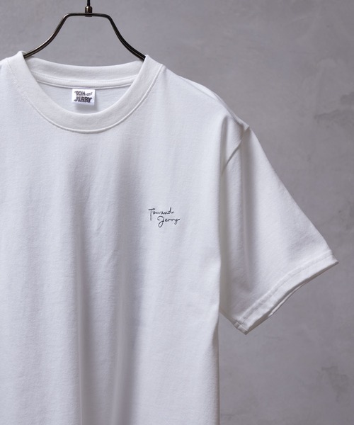 Tom＆Jerry（トムアンドジェリー）の「Tom and Jerry サテンアップリケTシャツ（Tシャツ/カットソー・メンズ・ブラック/ホワイト・XL/L/M）」の4枚目の写真