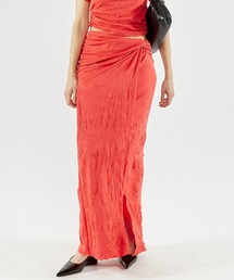 MAISON SPECIAL | Washer Processing Shirring Maxi Skirt/ワッシャーシャーリングマキシスカート【MAISON SPECIAL/メゾンスペシャル】■セットアップ対応■(スカート)