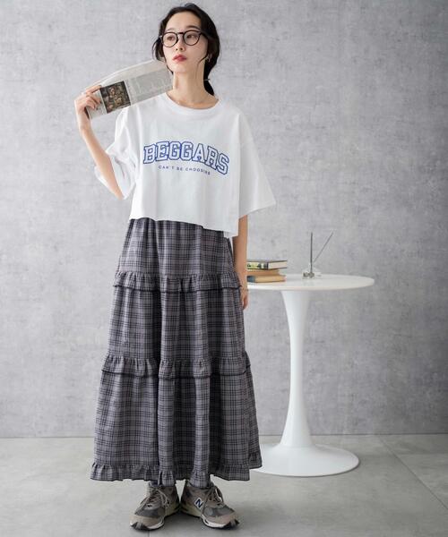 WEGO（ウィゴー）の「WEGO/グラフィックショートT（Tシャツ/カットソー・レディース・ホワイト/その他1/オフホワイト/グリーン・MEDIUM/SMALL）」の5枚目の写真