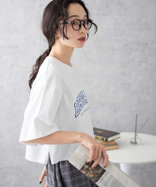 WEGO（ウィゴー）の「WEGO/グラフィックショートT（Tシャツ/カットソー・レディース・ホワイト/その他1/オフホワイト/グリーン・MEDIUM/SMALL）」の14枚目の写真