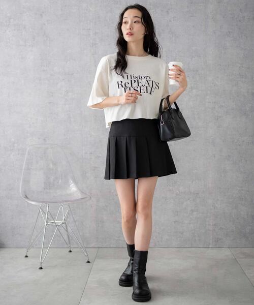 WEGO（ウィゴー）の「WEGO/グラフィックショートT（Tシャツ/カットソー・レディース・ホワイト/その他1/オフホワイト/グリーン・MEDIUM/SMALL）」の19枚目の写真