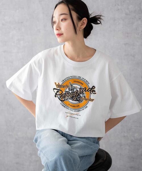 WEGO（ウィゴー）の「WEGO/グラフィックショートT（Tシャツ/カットソー・レディース・ホワイト/その他1/オフホワイト/グリーン・MEDIUM/SMALL）」の20枚目の写真