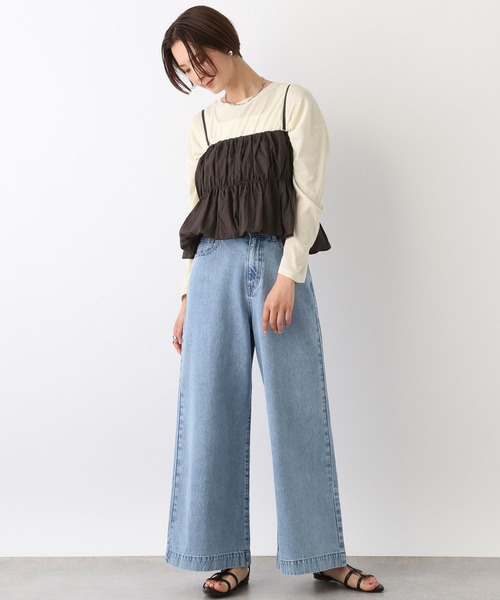 LEPSIM（レプシィム）の「2WAYキャミブラウス　109949（シャツ/ブラウス・レディース・ブラウン/ブラック・FREE）」の7枚目の写真