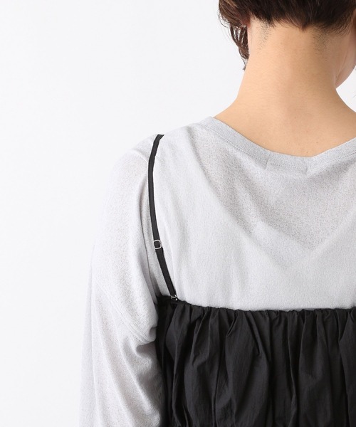 LEPSIM（レプシィム）の「2WAYキャミブラウス　109949（シャツ/ブラウス・レディース・ブラウン/ブラック・FREE）」の14枚目の写真