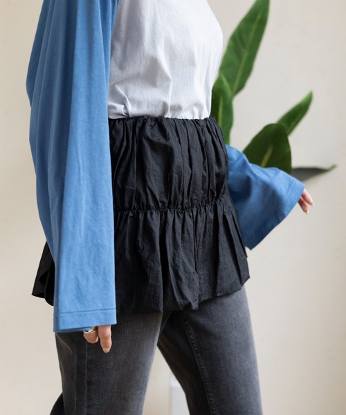 LEPSIM（レプシィム）の「2WAYキャミブラウス　109949（シャツ/ブラウス・レディース・ブラウン/ブラック・FREE）」の19枚目の写真