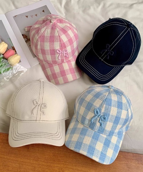 LAC-VERT（ラック・ヴェール）の「リボン刺繍キャップ（キャップ・レディース・ホワイト/ピンク/ネイビー/ライトブルー/その他3/その他2/その他1・FREE）」の22枚目の写真