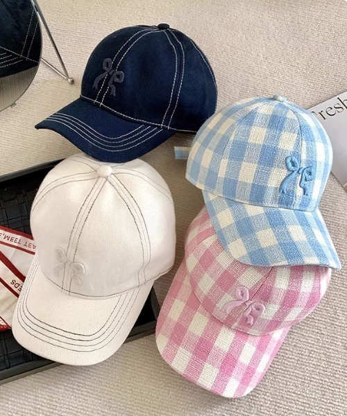 LAC-VERT（ラック・ヴェール）の「リボン刺繍キャップ（キャップ・レディース・ホワイト/ピンク/ネイビー/ライトブルー/その他3/その他2/その他1・FREE）」の20枚目の写真