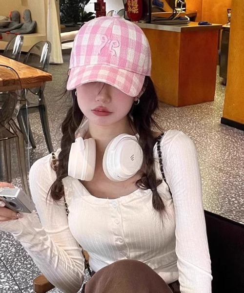 LAC-VERT（ラック・ヴェール）の「リボン刺繍キャップ（キャップ・レディース・ホワイト/ピンク/ネイビー/ライトブルー/その他3/その他2/その他1・FREE）」の19枚目の写真