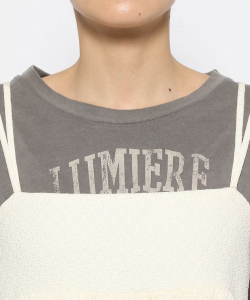 mysty woman（ミスティウーマン）の「フクレジャガードバルーンキャミ　120986（その他トップス・レディース・ブラック/オフホワイト・FREE）」の12枚目の写真