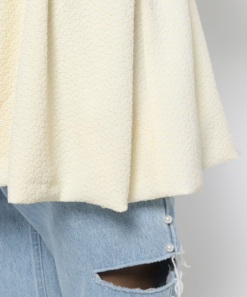 mysty woman（ミスティウーマン）の「フクレジャガードバルーンキャミ　120986（その他トップス・レディース・ブラック/オフホワイト・FREE）」の15枚目の写真