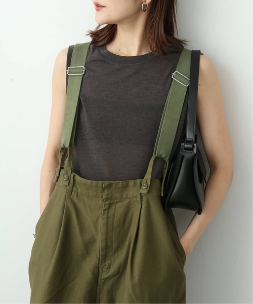 SLOBE IENA（スローブイエナ）の「《追加》スラブ天竺ノースリーブTEE（Tシャツ/カットソー・レディース・スカイブルー/ピンク系その他/チャコールグレー/ホワイト・FREE）」の19枚目の写真