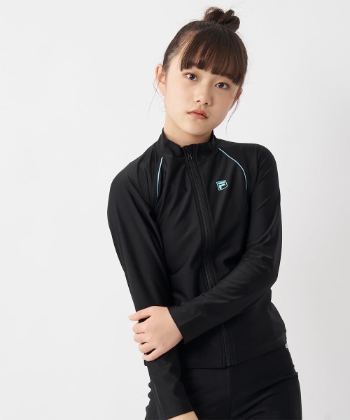 セール】【FILA/フィラ】長袖フルジップラッシュガード スクール