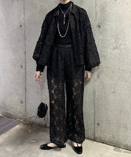 PERNA(ペルナ)の「フラワーレースミニバッグ(ショルダーバッグ・レディース・ホワイト/ブラック・FREE)」の18枚目の写真