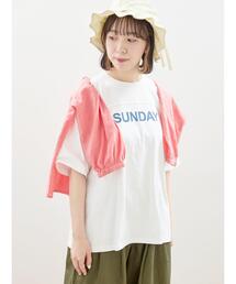 Samansa Mos2 | 【抗菌防臭】遊びたくなるカジュアルロゴT(Tシャツ/カットソー)