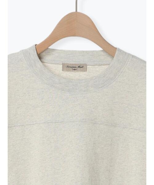 Samansa Mos2（サマンサ モスモス）の「【抗菌防臭】遊びたくなるカジュアルロゴT（Tシャツ/カットソー・レディース・オフホワイト/チャコールグレー/シルバーグレー・F）」の13枚目の写真