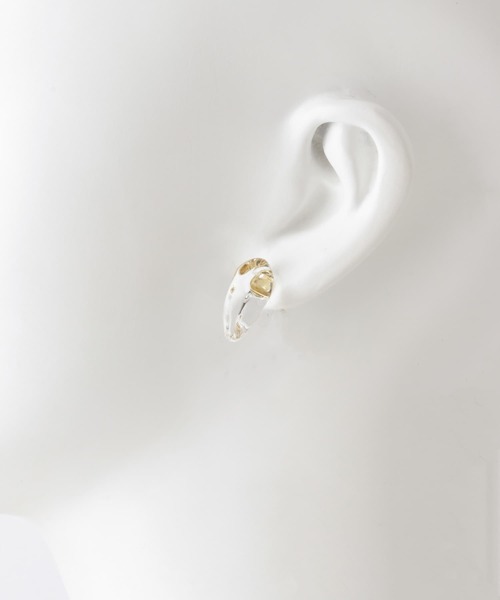 HARIO Lampwork Factory（ハリオランプワークファクトリー）の「『別注』HARIO Lampwork Factory×DOORS　ラピスピアス（ピアス（両耳用）・レディース・クリア・-）」の3枚目の写真