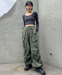 【ZOZOTOWN限定】LHP×Serena/HEM drawstring cargo pants/lhpsrn