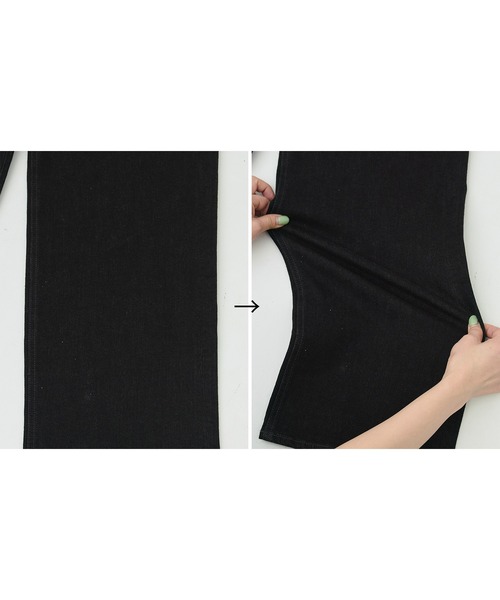 PUBLIC TOKYO（パブリックトウキョウ）の「【残りわずか】PUBLIC DENIM ACTIVE（デニムパンツ・レディース・ライトグレー/ブラック/ベージュ・3/2/1）」の15枚目の写真