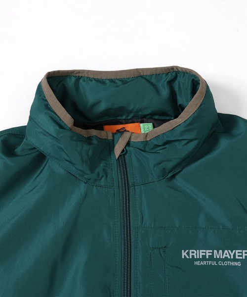 KRIFF MAYER Kid's Collection(クリフメイヤーキッズコレクション)の「【フードがしまえる】おでかけシャカジャケット(ナイロンジャケット・キッズ・チャコール/グレー/グリーン/ネイビー/オレンジ/セージグリーン/ブルー/サックスブルー・150/140/130/120/170/160)」の12枚目の写真