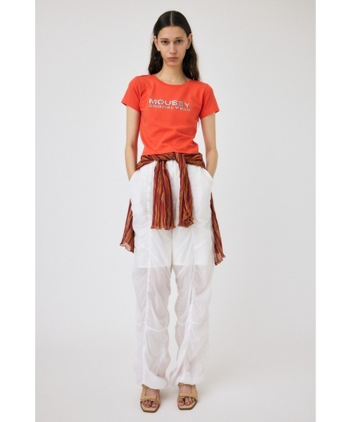 MOUSSY（マウジー）の「RHINESTONE MOUSSY Tシャツ（Tシャツ/カットソー・レディース・ホワイト/オレンジ/ブルー/ブラック・FREE）」の20枚目の写真