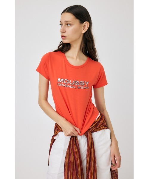 RHINESTONE MOUSSY Tシャツ（Tシャツ/カットソー）｜MOUSSY