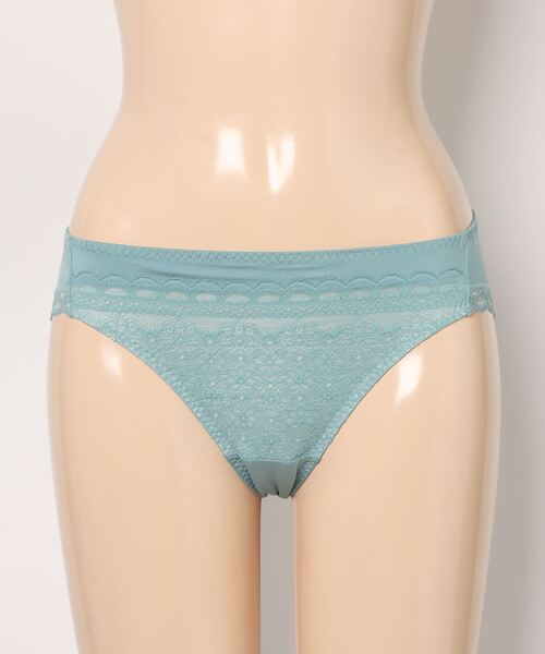 AMOSTYLE BY Triumph(アモスタイルバイトリンプ)の「レギュラーショーツ デイジーガーデン AMST1477 Hikini JX(ショーツ・レディース・グリーン/ベージュ/グレー・M/L)」の12枚目の写真