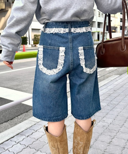 order ハーフデニム パンツ ルーズデニム ジョーツ Lサイズ order