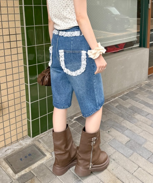 soonerorlater sol ジョーツ　デニム　ハーフパンツ SOL soonerorlater jorts ハーフパンツ デニム