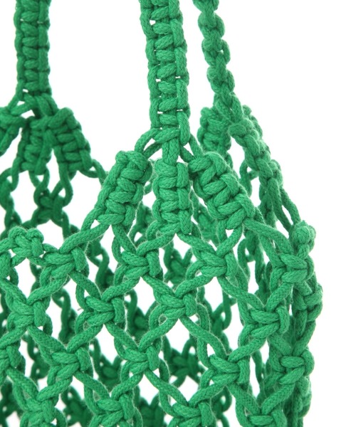 3.3 Field Trip （3.3フィールドトリップ）の「3.3 Field Trip／ネットトートバック（トートバッグ・レディース・グリーン/アイボリー・FREE）」の3枚目の写真