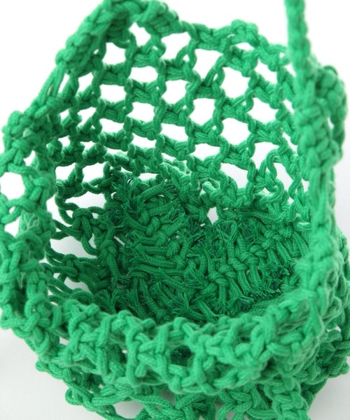 3.3 Field Trip （3.3フィールドトリップ）の「3.3 Field Trip／ネットトートバック（トートバッグ・レディース・グリーン/アイボリー・FREE）」の5枚目の写真