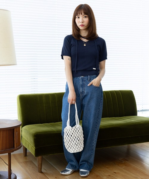 3.3 Field Trip （3.3フィールドトリップ）の「3.3 Field Trip／ネットトートバック（トートバッグ・レディース・グリーン/アイボリー・FREE）」の21枚目の写真