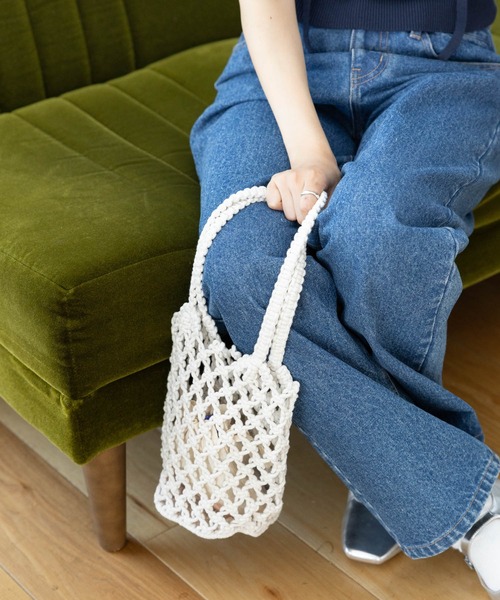 3.3 Field Trip （3.3フィールドトリップ）の「3.3 Field Trip／ネットトートバック（トートバッグ・レディース・グリーン/アイボリー・FREE）」の22枚目の写真