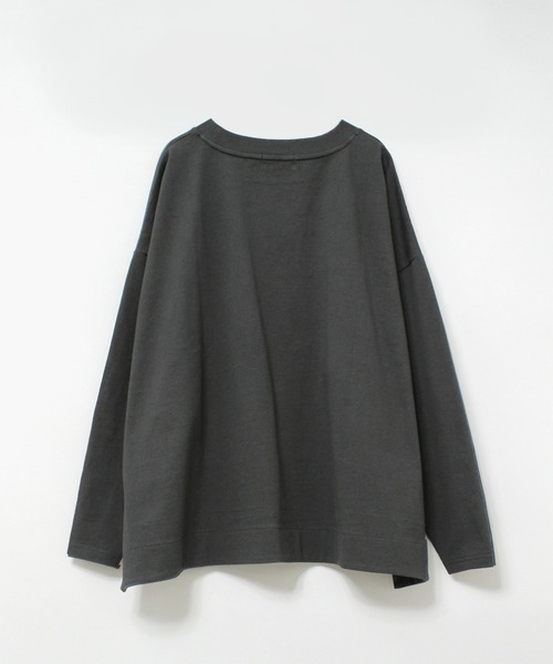 RNA-N(アールエヌエーエヌ)の「M2291 プレーティングBIGプルオーバー(Tシャツ/カットソー・レディース・ホワイト系その他/ブラック系その他/グレイッシュブルー・MEDIUM)」の4枚目の写真